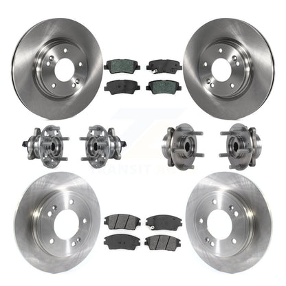 Kit de plaquettes de Rotor de frein, roulement de moyeu avant et arrière (10 pièces) pour Hyundai Elantra 1.6 17-20