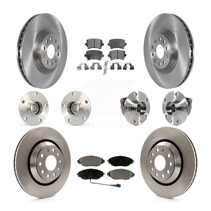 Kit de rotors et plaquettes de frein à disque, roulements de moyeu avant et arrière (10 pièces) pour Volkswagen GT