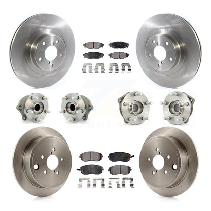 Kit de rotors et plaquettes de frein avec roulement de moyeu avant et arrière (10 pièces) pour Subaru Outback Foreste