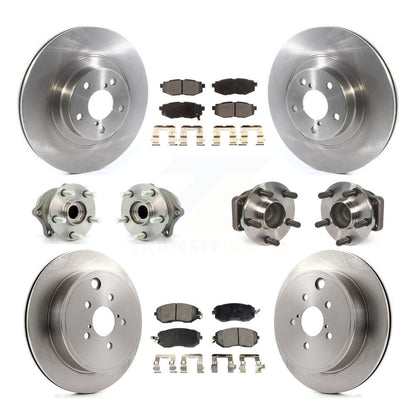Kit de plaquettes de Rotor de frein à disque, roulement de moyeu avant et arrière (10 pièces) pour Toyota 86 Subaru BR