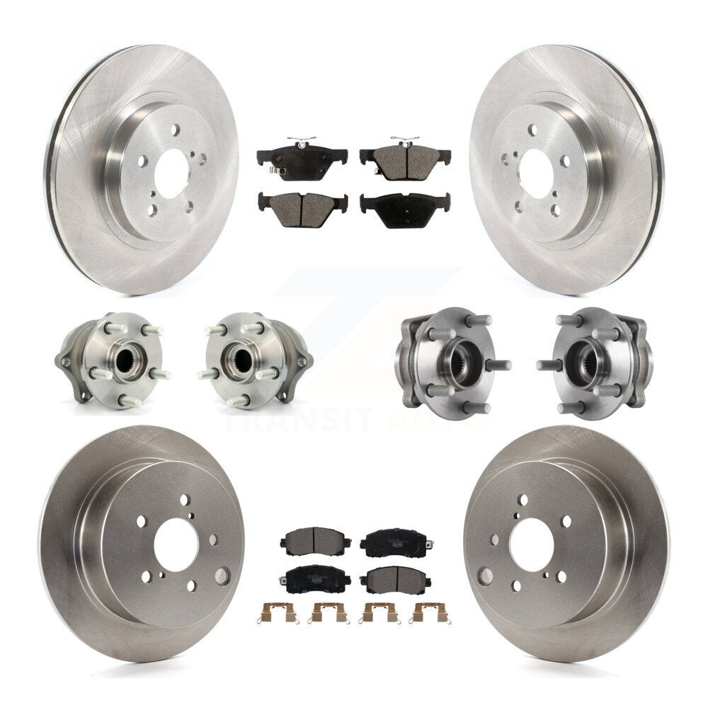 Kit de Rotor et plaquettes de frein à disque, roulement de moyeu avant et arrière (10 pièces) pour Subaru Crosstre