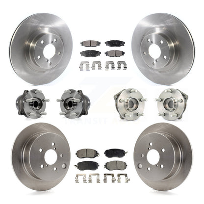 Kit de rotors et plaquettes de frein à disque, roulement de moyeu avant et arrière (10 pièces) pour Subaru XV Crosstre