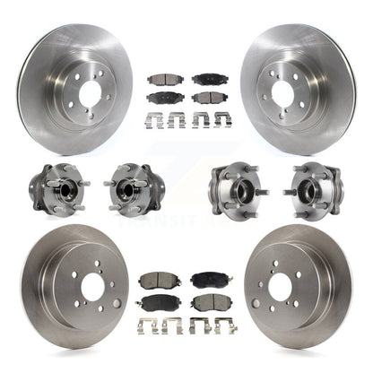 Kit de plaquettes de Rotor de frein, roulement de moyeu avant et arrière (10 pièces) pour Subaru Forester Crosstre