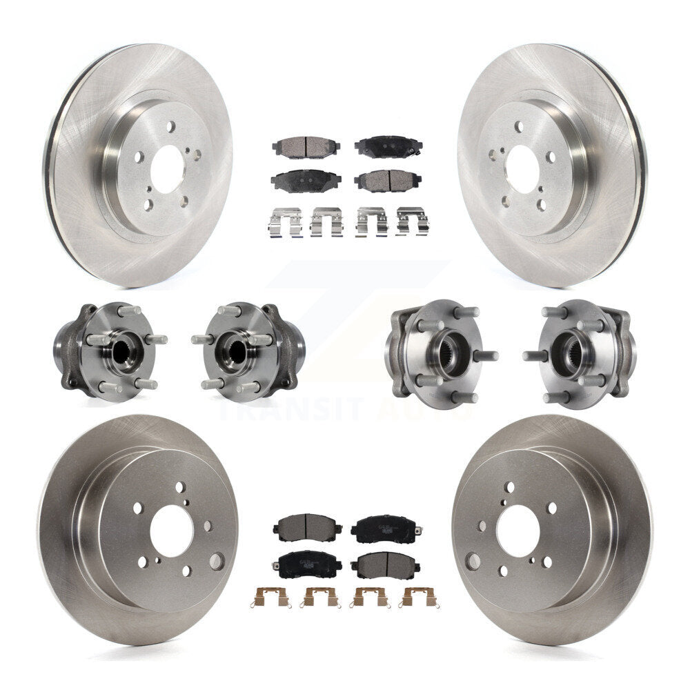 Kit de Rotor et de plaquettes de frein, roulement de moyeu avant et arrière (10 pièces) pour Subaru Crosstrek Imprez