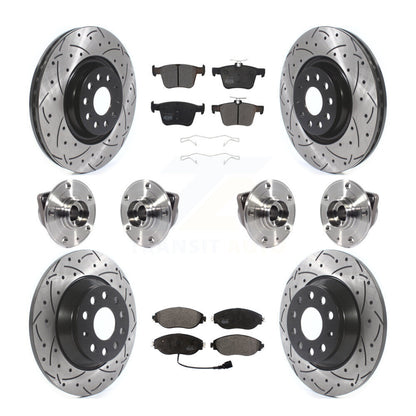 Kit de plaquettes de Rotor de frein, roulement de moyeu avant et arrière (10 pièces) pour Volkswagen Tiguan AW