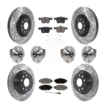 Kit de plaquettes de Rotor de frein, roulement de moyeu avant et arrière (10 pièces) pour Volkswagen Tiguan AW