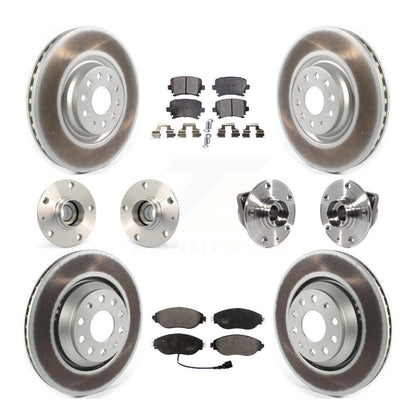 Kit de plaquettes de Rotor de frein à disque revêtu de roulement de moyeu avant et arrière (10 pièces) pour Volkswagen GT