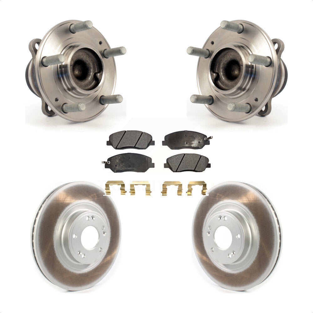 Kit de plaquettes de Rotor de frein à disque enduit de roulement de moyeu avant pour Hyundai Genesis 2012 3.8