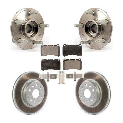 Kit de plaquettes de Rotor de frein, roulement de moyeu avant, pour Cadillac CTS avec étrier Brembo