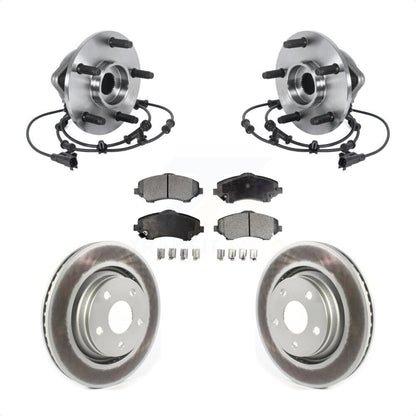 Kit de plaquettes de Rotor de frein à disque enduit d'assemblage de roulement de moyeu avant pour Jeep Wrangler J