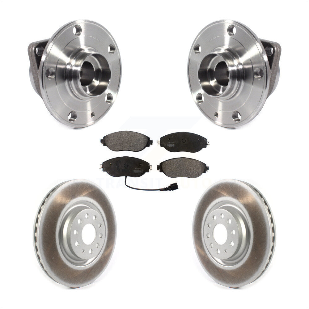 Kit de plaquettes de Rotor de frein, manteau de roulement de moyeu avant, pour Volkswagen Tiguan Jetta Audi Q3