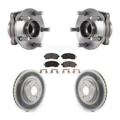 Ensemble de roulement de moyeu avant, Rotor de frein à disque revêtu et Kit de plaquettes pour Subaru Imprez