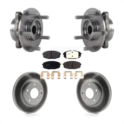 Kit de Rotor et plaquettes de frein revêtus de roulement de moyeu avant, pour Kia Forte Hyundai Elantra G