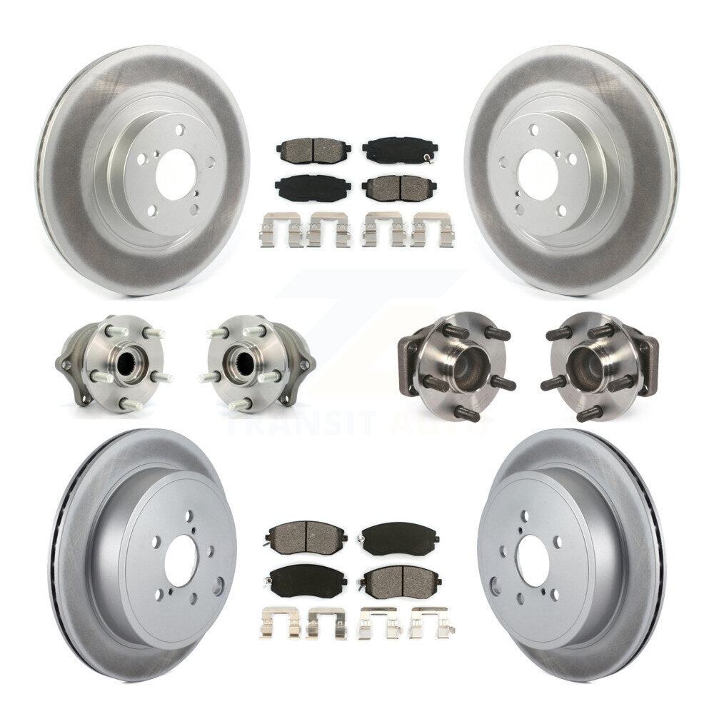 Kit de plaquettes de rotor de frein, roulement de moyeu avant et arrière (10 pièces), pour Toyota 86 Subaru BR