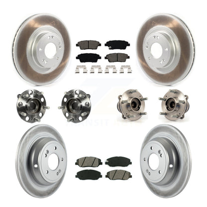 Kit de plaquettes de Rotor de frein, roulement de moyeu avant et arrière (10 pièces) pour Hyundai Genesis 3.8