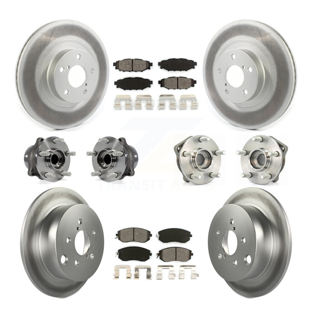Kit de rotors et plaquettes de frein à roulement avant et arrière (10 pièces) pour Subaru XV Crosstre
