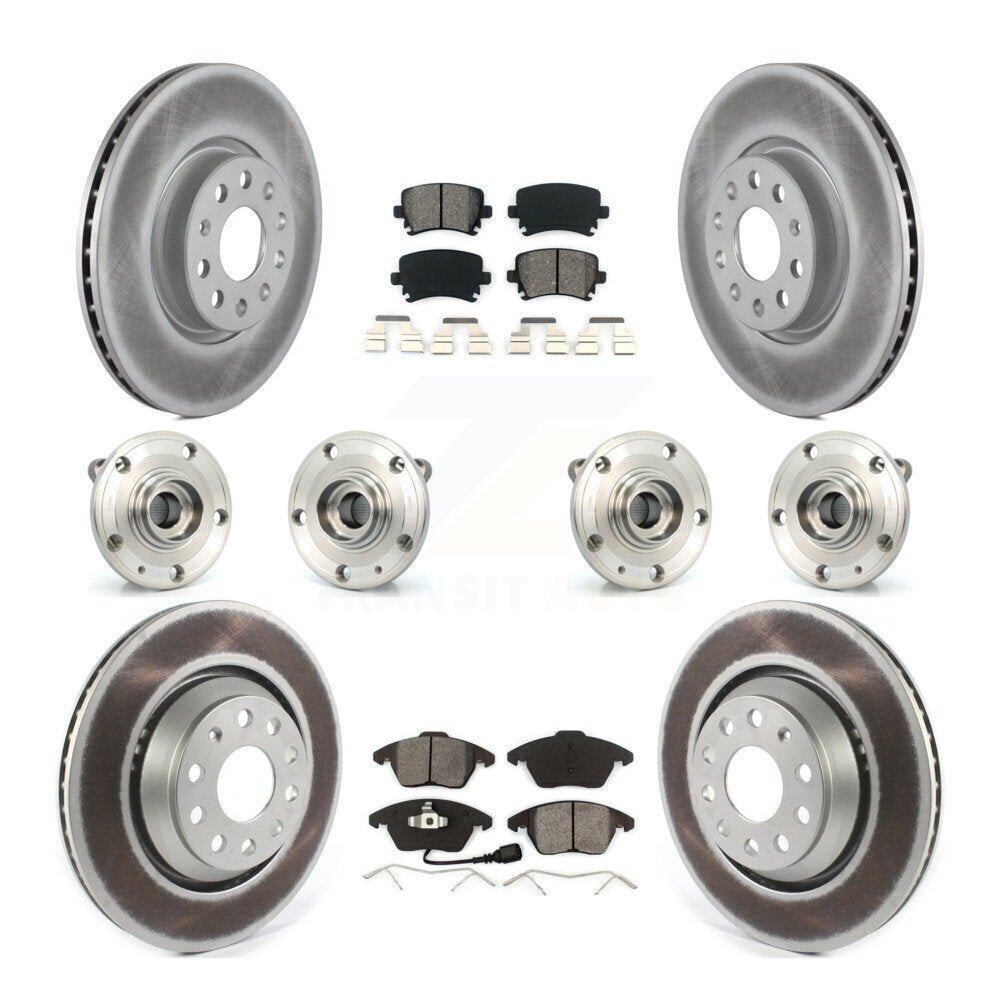 Kit de plaquettes de rotor de frein, roulement de moyeu avant et arrière (10 pièces) pour Volkswagen Passat C