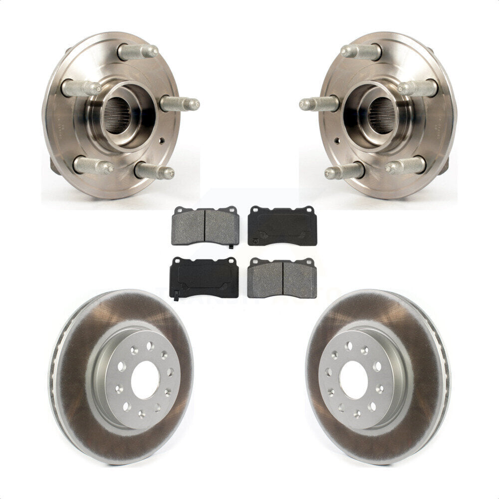 Kit de plaquettes de Rotor de frein, roulement de moyeu avant, pour Cadillac CTS avec étrier Brembo