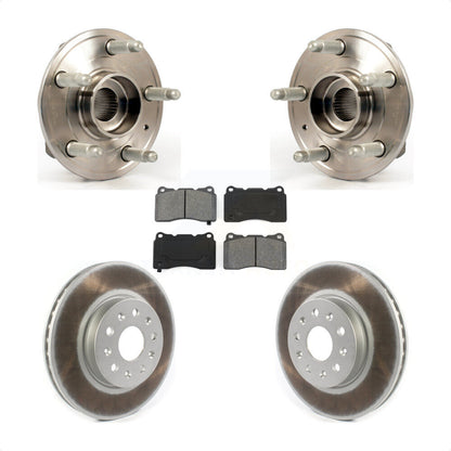 Kit de plaquettes de Rotor de frein, roulement de moyeu avant, pour Cadillac CTS avec étrier Brembo