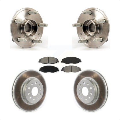 Ensemble de roulement de moyeu avant, Rotor de frein à disque revêtu et Kit de plaquettes pour Cadillac CT