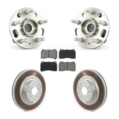 Ensemble de roulement de moyeu avant, Rotor de frein à disque revêtu et Kit de plaquettes pour Cadillac CT