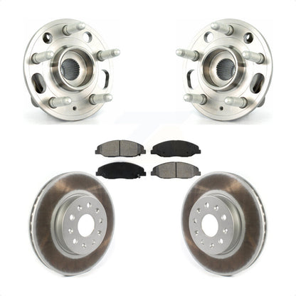 Ensemble de roulement de moyeu avant, Rotor de frein à disque revêtu et Kit de plaquettes pour Cadillac CT