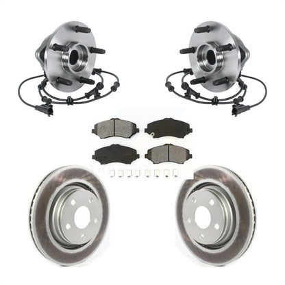 Kit de plaquettes de Rotor de frein à disque enduit d'assemblage de roulement de moyeu avant pour Jeep Wrangler J