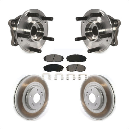 Ensemble de roulement de moyeu avant, Rotor de frein et Kit de plaquettes revêtus pour Kia Sedon 2015 – 2021