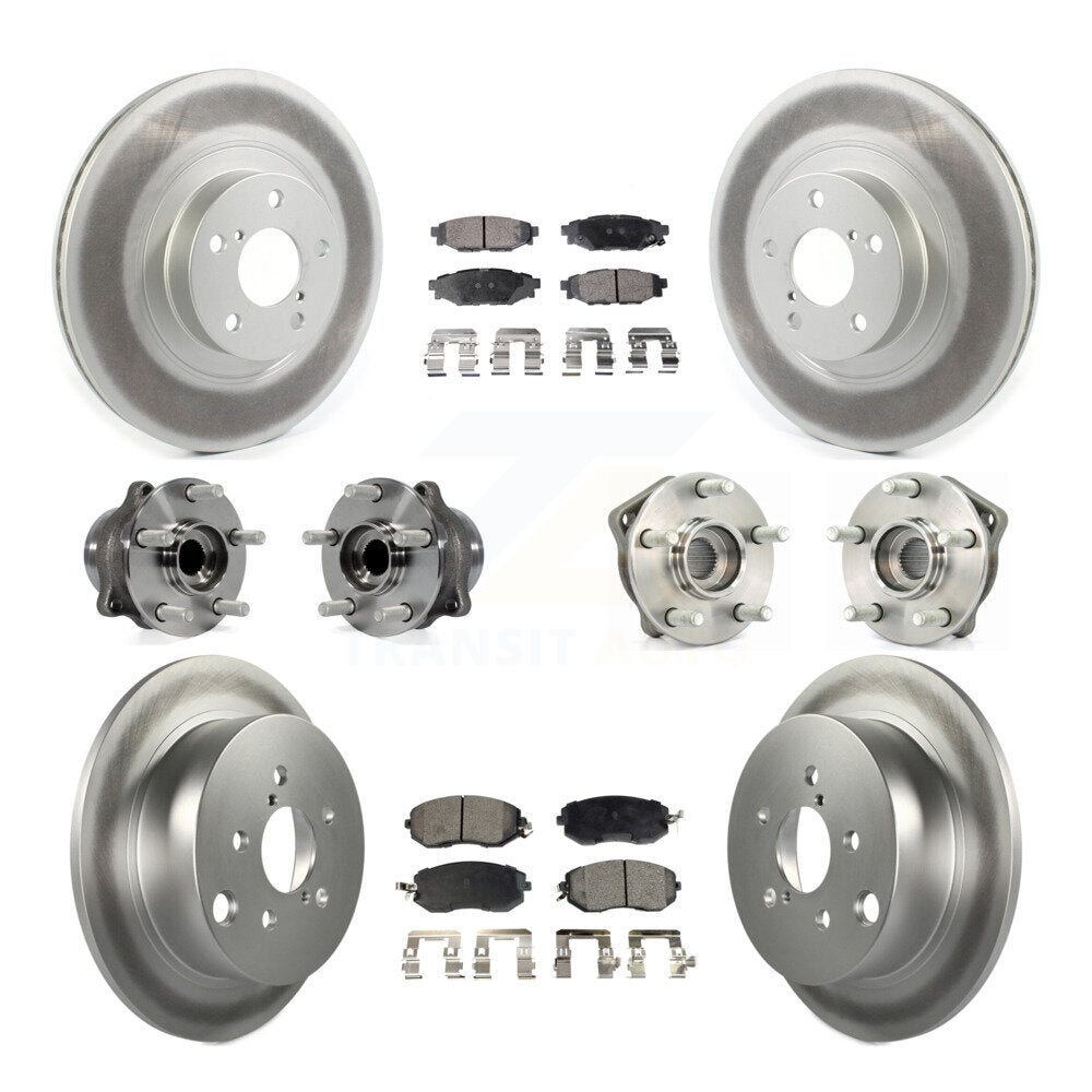 Kit de rotors et plaquettes de frein à roulement avant et arrière (10 pièces) pour Subaru XV Crosstre