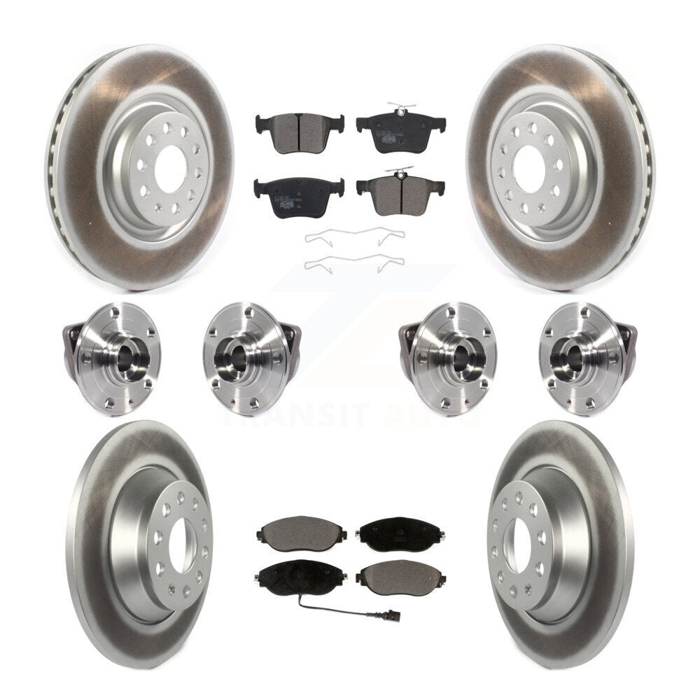 Kit de plaquettes de Rotor de frein, roulement de moyeu avant et arrière (10 pièces) pour Volkswagen Tiguan AW