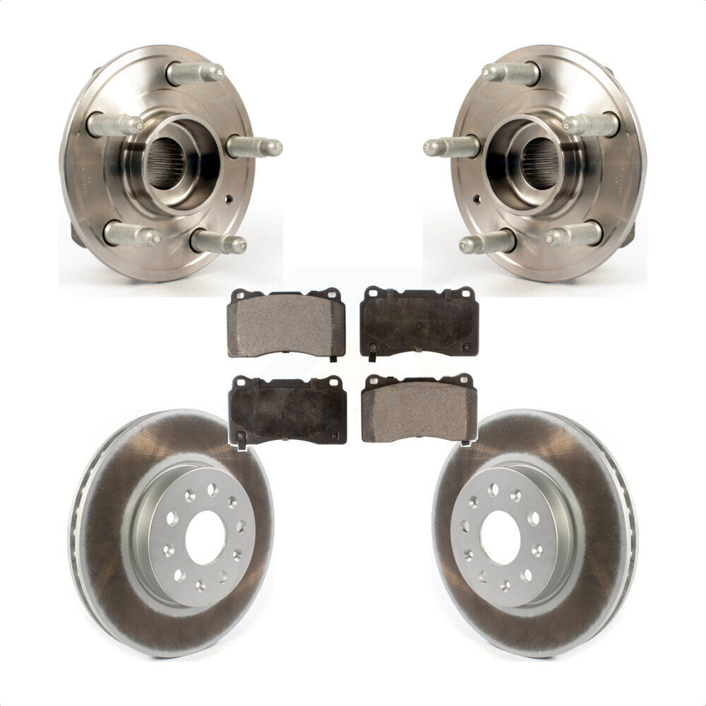 Kit de plaquettes de Rotor de frein, roulement de moyeu avant, pour Cadillac CTS avec étrier Brembo