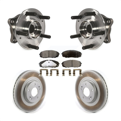 Ensemble de roulement de moyeu avant, Rotor de frein et Kit de plaquettes revêtus pour Kia Sedon 2015 – 2021