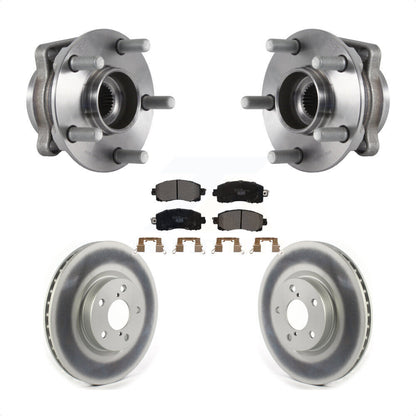 Ensemble de roulement de moyeu avant, Rotor de frein à disque revêtu et Kit de plaquettes pour Subaru Imprez