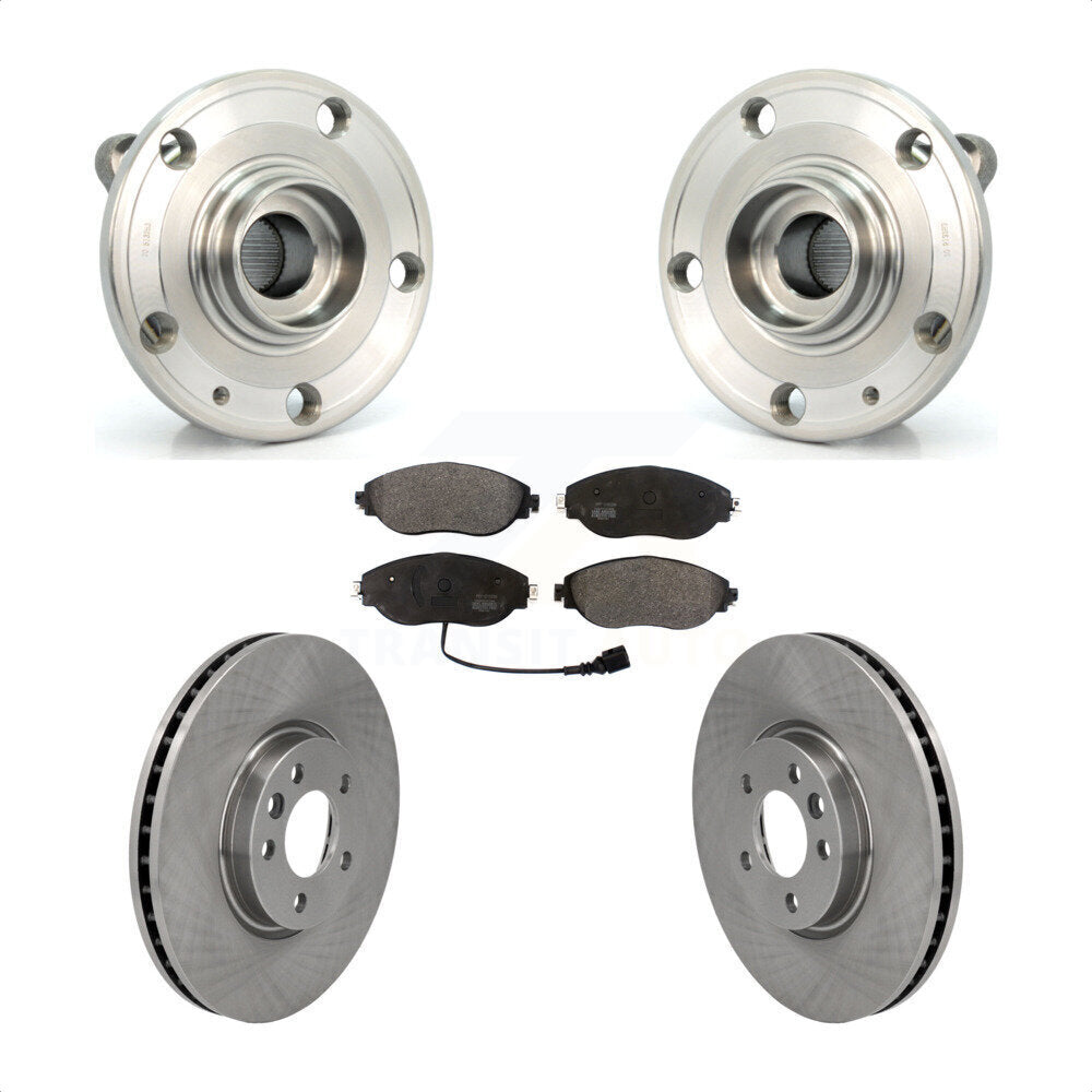 Kit de rotors et plaquettes de frein à disque, ensemble de roulements de moyeu avant, pour Volkswagen CC AWD