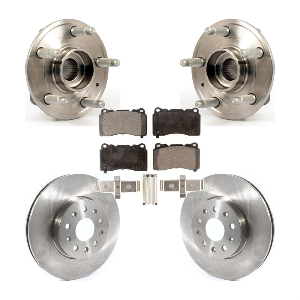 Kit de plaquettes de Rotor de frein, roulement de moyeu avant, pour Cadillac CTS 2014 avec étrier Brembo