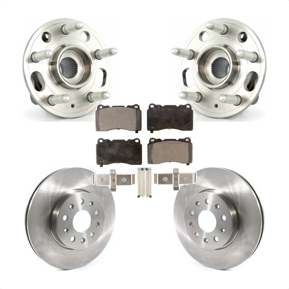 Ensemble de roulements de moyeu avant, Rotors et plaquettes de frein à disque pour Cadillac CTS