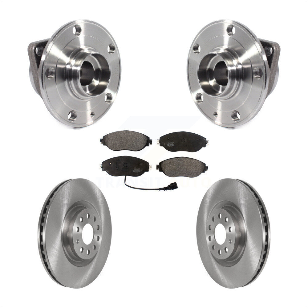 Kit de plaquettes de Rotor de frein, roulement de moyeu avant, pour Volkswagen Tiguan Jetta Audi Q3 GTI