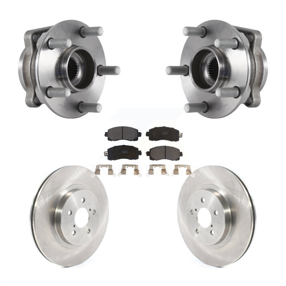 Kit de plaquettes de Rotor de frein à disque, ensemble de roulements de moyeu avant pour Subaru Crosstrek Imprez