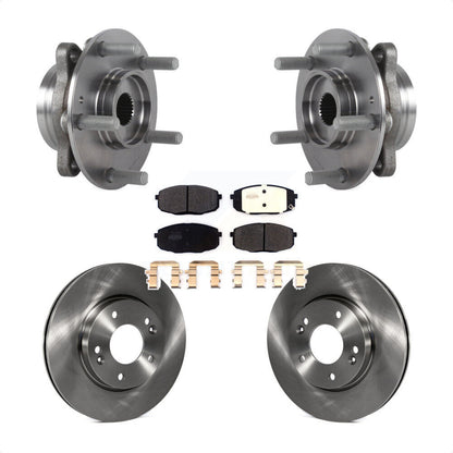 Kit de Rotor et plaquettes de frein, roulement de moyeu avant, pour Kia Forte Hyundai Elantra GT Forte