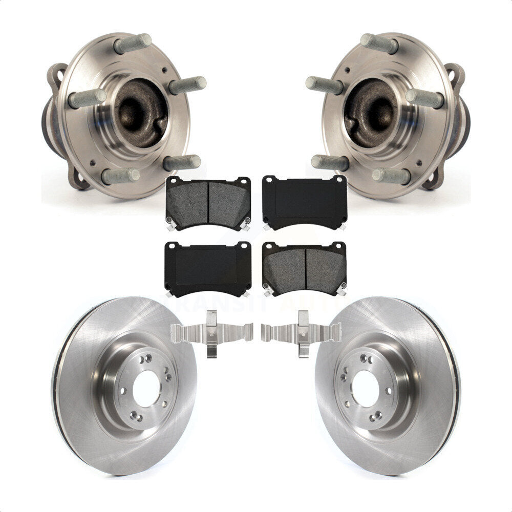 Kit de Rotor et plaquettes de frein à disque, ensemble de roulements de moyeu avant pour Hyundai Genesis Equu