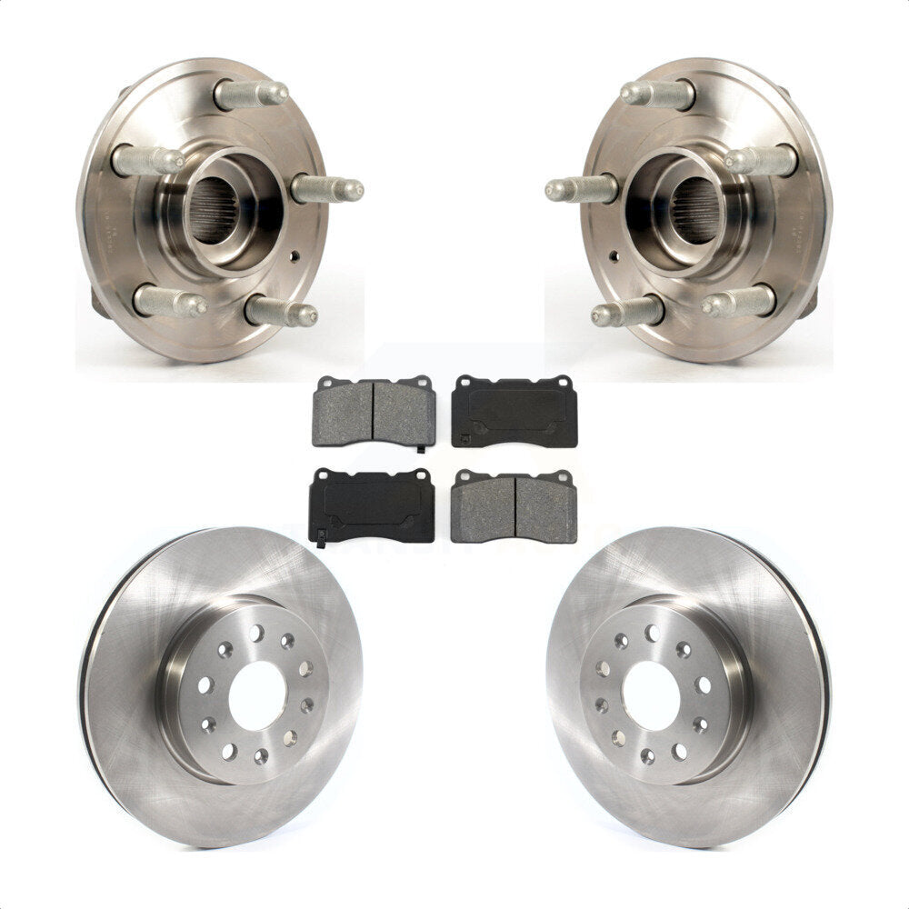 Kit de plaquettes de Rotor de frein, roulement de moyeu avant, pour Cadillac CTS 2014 avec étrier Brembo
