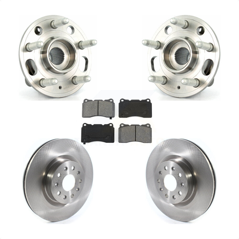 Kit de Rotor et de plaquettes de frein, roulement de moyeu avant, pour Cadillac CTS avec roue d'usine de 18 pouces
