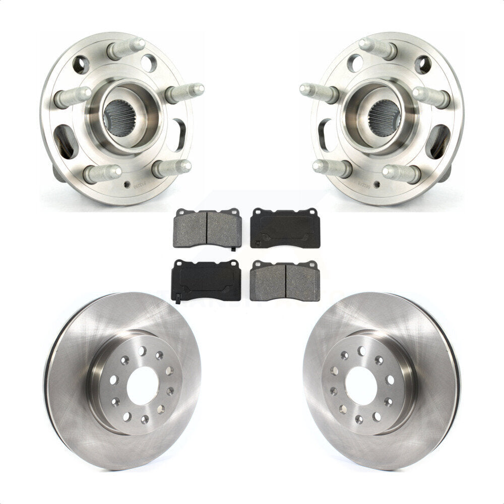 Ensemble de roulements de moyeu avant, Rotors et plaquettes de frein à disque pour Cadillac CTS