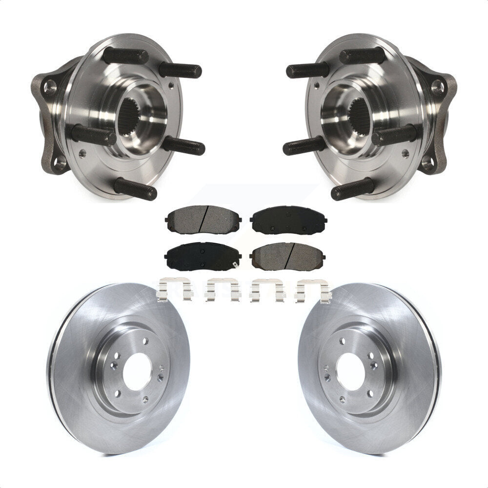 Ensemble de roulement de moyeu avant, Rotor de frein à disque et Kit de plaquettes pour Kia Sedon 2015 – 2021