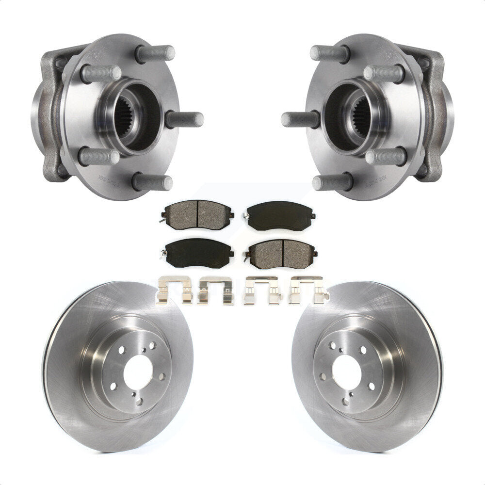 Kit de plaquettes de Rotor de frein, ensemble de roulements de moyeu avant pour Subaru Forester Crosstrek X