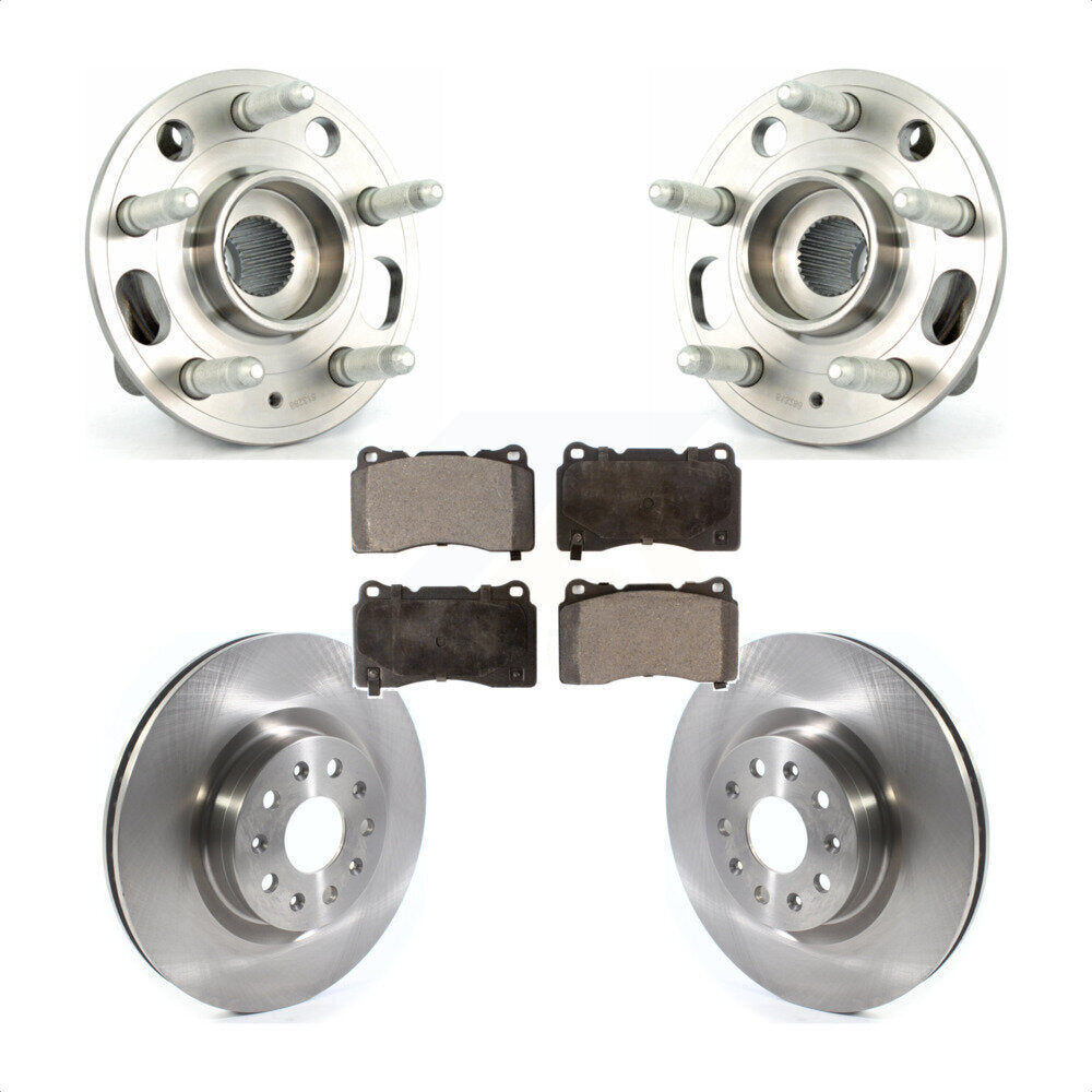 Kit de Rotor et de plaquettes de frein, roulement de moyeu avant, pour Cadillac CTS avec roue d'usine de 18 pouces