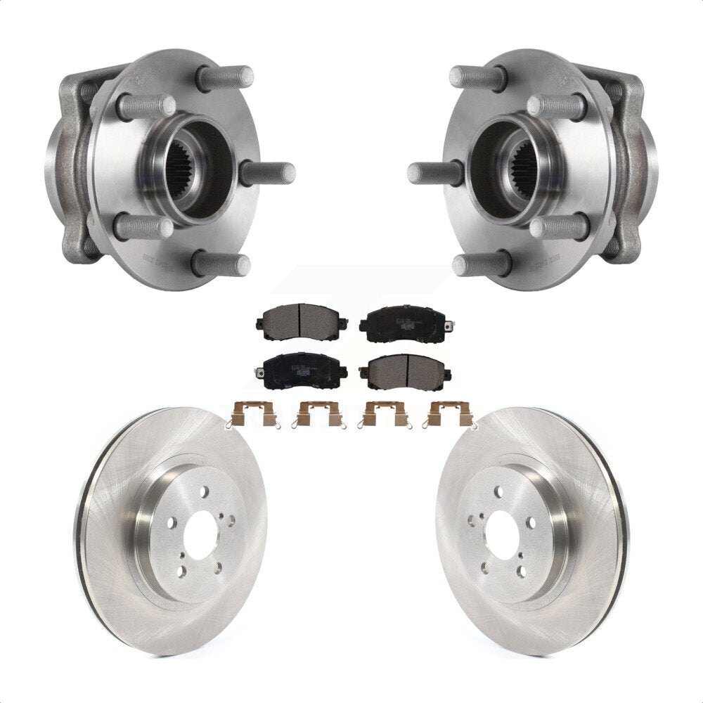 Kit de plaquettes de Rotor de frein à disque, ensemble de roulements de moyeu avant pour Subaru Crosstrek Imprez