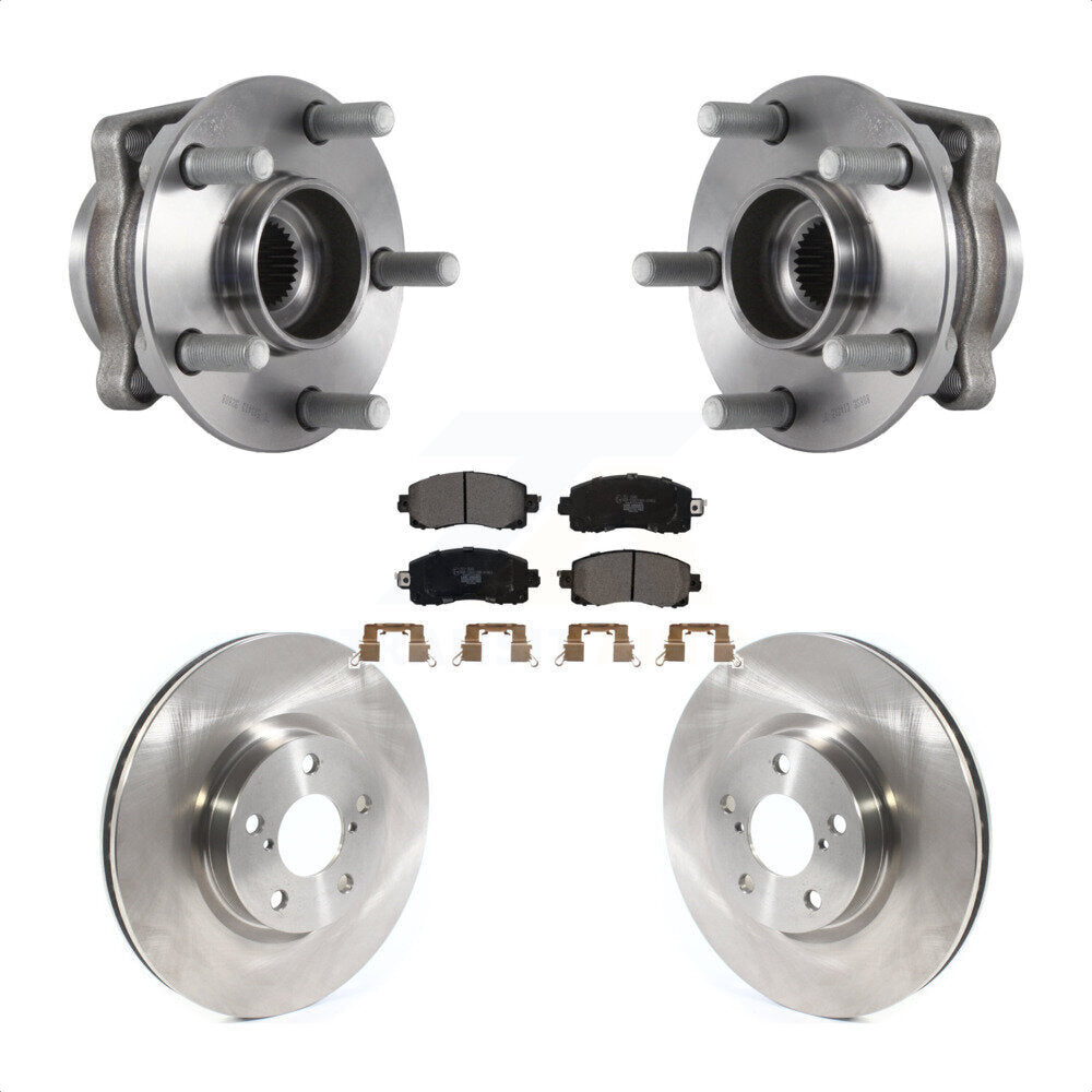 Ensemble de roulements de moyeu avant, Rotors et plaquettes de frein à disque pour Subaru Impreza