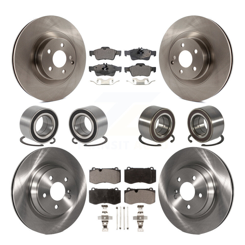 Kit de rotors et plaquettes de frein à disque pour roulements avant et arrière (10 pièces) pour Mercedes-Benz S35