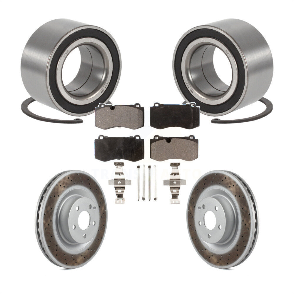 Kit de plaquettes de Rotor de frein à disque enduit de roulement de roue avant pour Mercedes-Benz S45 2009